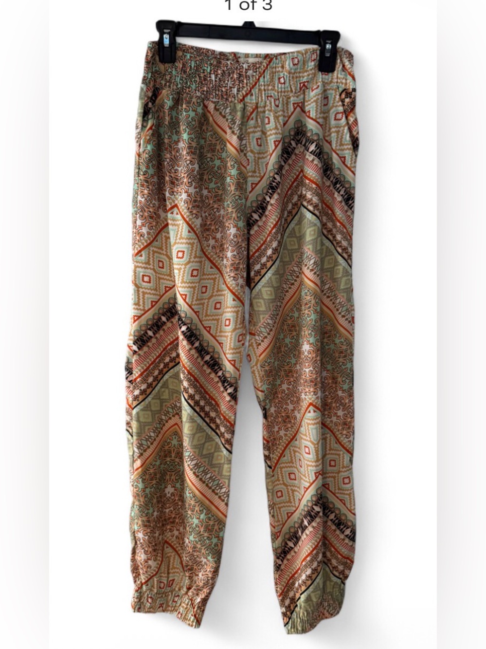 Elan Multicolor Chevron-Style Joggers